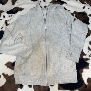 lululemon | On the Move | Scuba Jacket | Full Zip | Size 6 | Light Grey